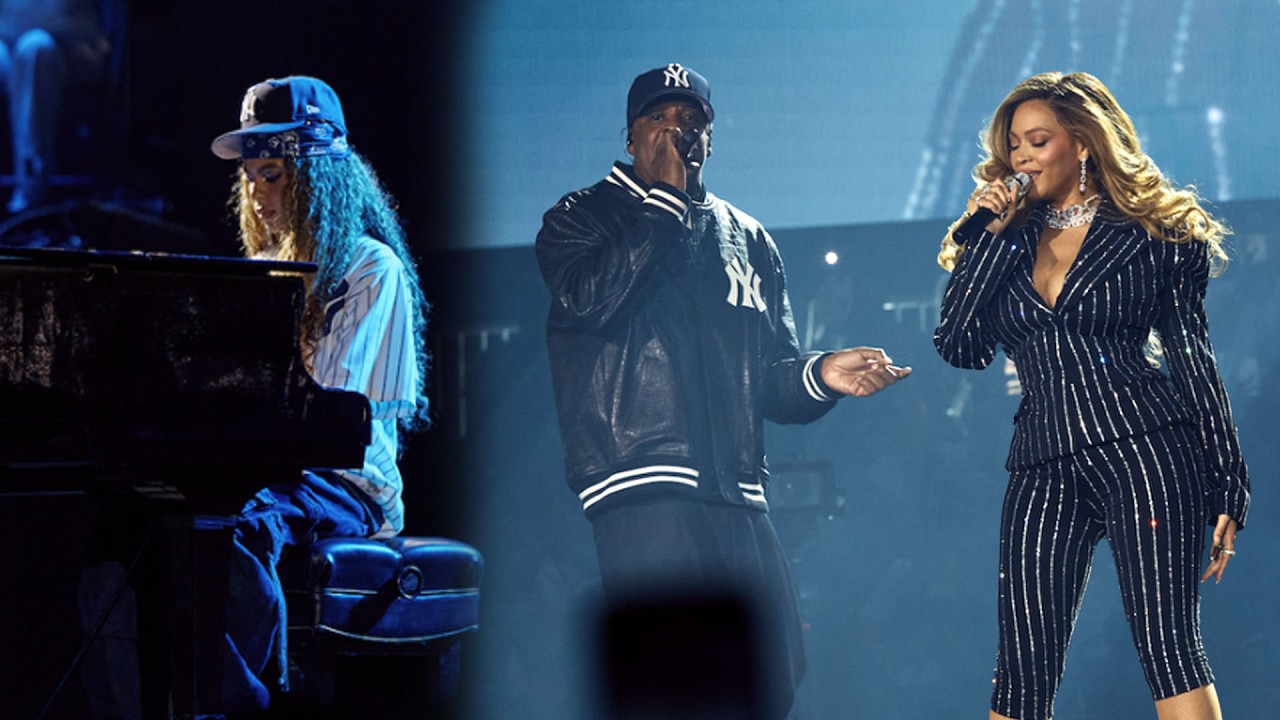 Jay-Z Brings Out Beyoncé, Blue Ivy Carter at Yankee Stadium