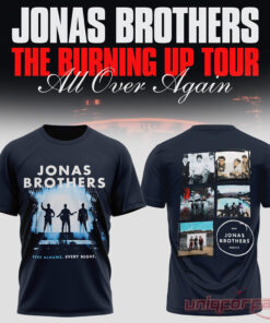 Jonas Brothers The Burning Up Tour All Over Again 2026 Edition T-Shirt