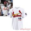 Jordan Walker St. Louis Cardinals 2026 All-Star Jersey in white with birds on bat, featuring red, white, and blue number 18