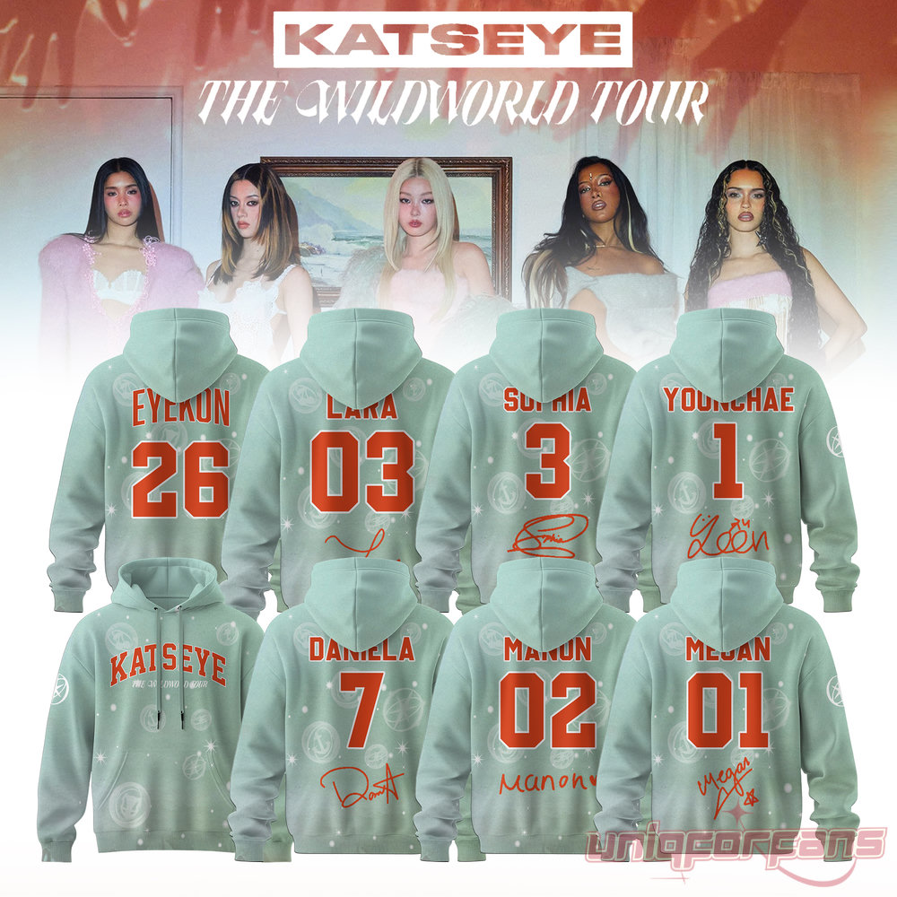 KATSEYE THE WILDWORD TOUR Exclusive Edition Hoodie KATSEYE THE WILDWORD TOUR Exclusive Edition Hoodie