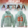 KATSEYE THE WILDWORD TOUR Exclusive Edition Hoodie, Lara number 03 mint green custom graphic pullover back view