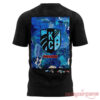 Kansas City Current Black Joy t-shirt front and back view with campaign photoshoot background