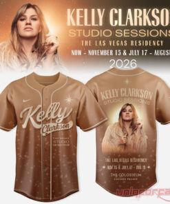 Kelly Clarkson Studio Sessions The Las Vegas Residency 2026 Golden Era Baseball Jersey