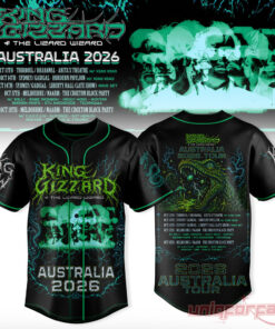 King Gizzard & The Lizard Wizard Australia Tour 2026 Jersey Collection King Gizzard & The Lizard Wizard Australia Tour 2026 Jersey Collection