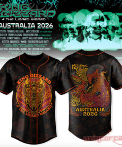 King Gizzard & The Lizard Wizard Australia Tour 2026 Jersey Collection