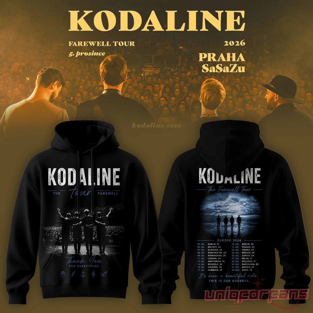 Kodaline Farewell Tour 2026 Vintage Washed Edition Hoodie Kodaline Farewell Tour 2026 Vintage Washed Edition Hoodie