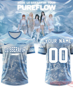 LE SSERAFIM “PUREFLOW” Tour 2026 Edition Signature Shirt - Uniqforfans