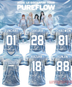 LE SSERAFIM “PUREFLOW” Tour 2026 Edition Signature Football Jersey