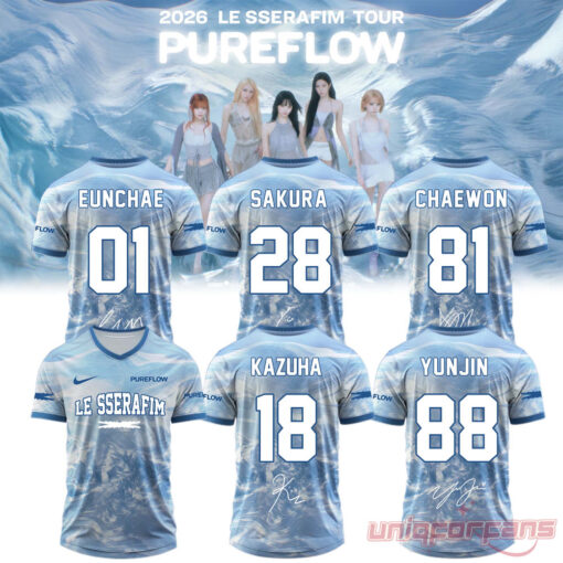 LE SSERAFIM “PUREFLOW” Tour 2026 Edition Signature Football Jersey