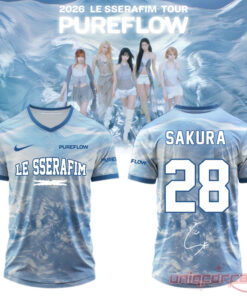 LE SSERAFIM “PUREFLOW” Tour 2026 Edition Signature Football Jersey
