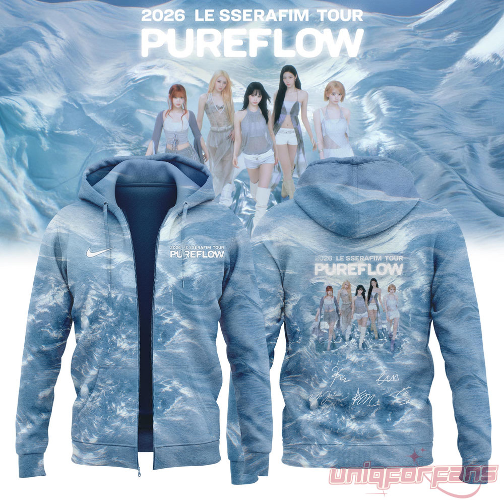 LE SSERAFIM “PUREFLOW” Tour 2026 Edition Signature Hoodie Zip