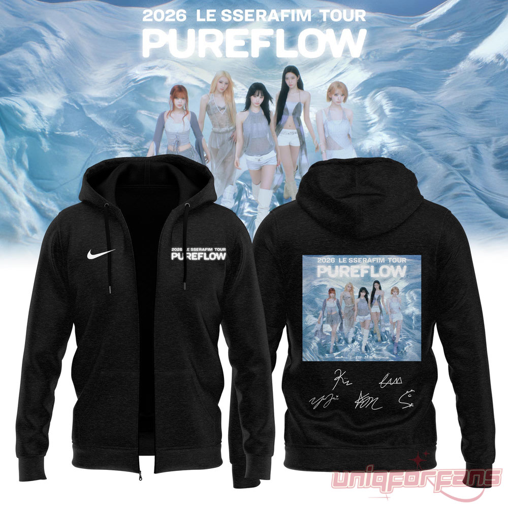 LE SSERAFIM “PUREFLOW” Tour 2026 Edition Signature Hoodie Zip