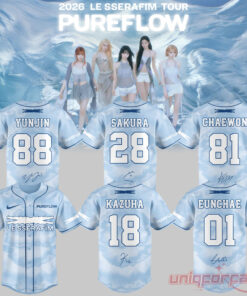 LE SSERAFIM “PUREFLOW” Tour 2026 Limited Signature Jersey LE SSERAFIM “PUREFLOW” Tour 2026 Limited Signature Jersey