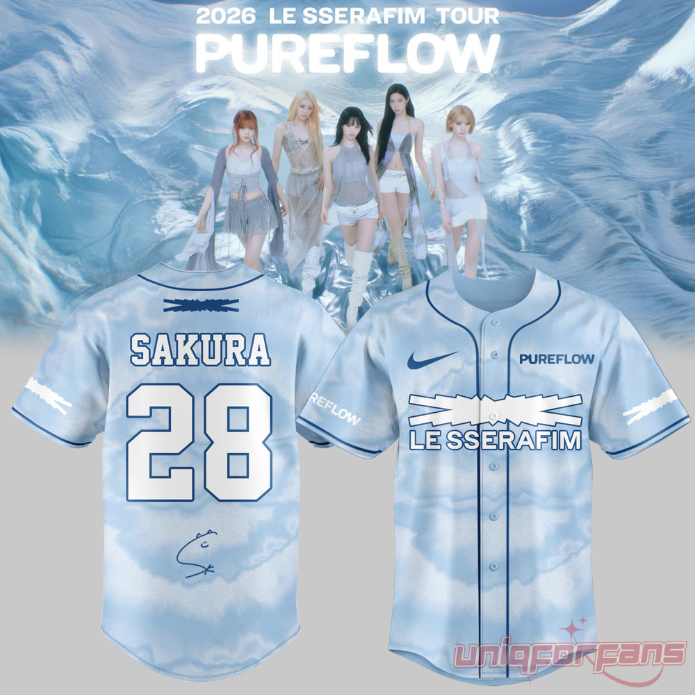 LE SSERAFIM “PUREFLOW” Tour 2026 Limited Signature Jersey