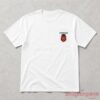Lamine Yamal Supreme Crest Logo Shirt front view in white featuring a small Supreme crest graphic on the chest