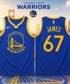 LeBron James Golden State Warriors #67 Royal Blue Basketball Jersey