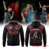 Linkin Park Madrid Concert Hoodie showing front Milano design and back From Zero tour skeleton graphic