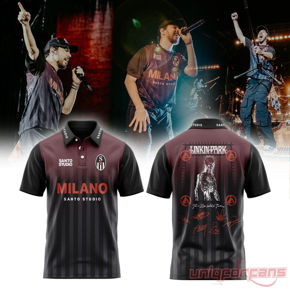 Linkin Park World Tour Concert In Madrid Edition Polo Shirt Linkin Park World Tour Concert In Madrid Edition Polo Shirt