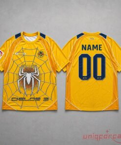 Lionel Messi Club Spider Man Cielos 3 Yellow Jersey