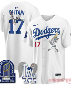Los Angeles Dodgers Disney Bunny Edition Vapor Jersey – Stitched