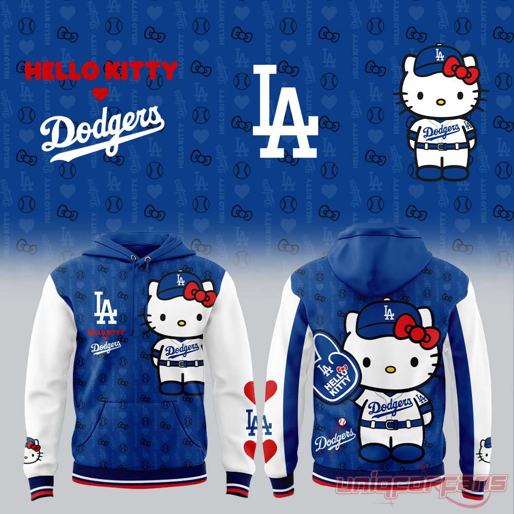 Los Angeles Dodgers Hello Kitty 2026 Edition Hoodie - Uniqforfans