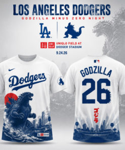 Los Angeles Dodgers Godzilla Minus Zero Theme Night 2026 At Dodger Stadium T-Shirt