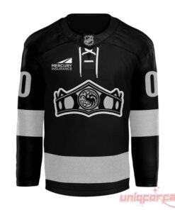 Los Angeles Kings × House of the Dragon The Rightful Queen Black Edition Jersey