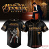 MLB Team x Brandon Flowers On Tour 2026 Limited Signature Edition Jersey, black Houston Astros baseball shirt with fringe jacket back