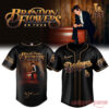 MLB Team x Brandon Flowers On Tour 2026 Signature Edition Jersey, black Los Angeles Dodgers baseball shirt with portrait back