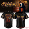 MLB Team x Brandon Flowers On Tour 2026 Signature Edition Jersey, black Boston Red Sox baseball shirt with portrait back design
