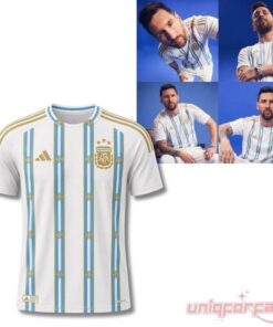 Messi Gold Stripe Argentina Jersey 39th Birthday Messi Gold Stripe Argentina Jersey 39th Birthday