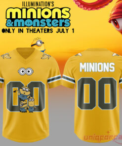 Minions & Monsters Movies Customize Oversized Football Jersey
