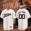 Minnesota Twins Field of Dreams 2026 baseball jersey custom edition set displaying front and back with pinstripes