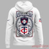 Minnesota Twins x Ludacris Postgame Concert limited edition white zip-up hoodie featuring Target Field graphics