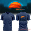 Morgan Wallen Been By Now Special Edition Tee – navy blue tee front & back with MW logo and orange sunset triple panel back graphic