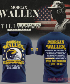 Morgan Wallen Big House x Michigan Wolverines Tour 2026 Blue Edition Shirt Morgan Wallen Big House x Michigan Wolverines Tour 2026 Blue Edition Shirt