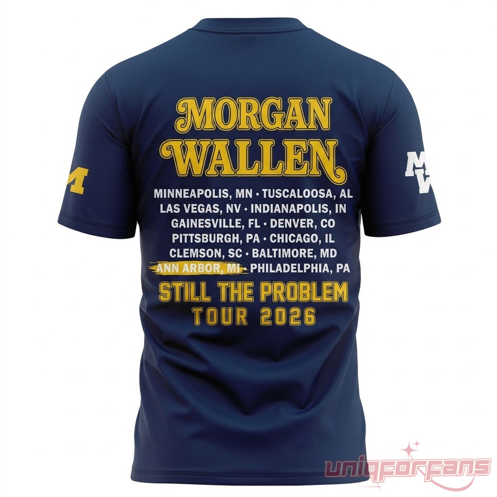 Morgan Wallen Big House x Michigan Wolverines Tour 2026 Blue Edition Shirt Morgan Wallen Big House x Michigan Wolverines Tour 2026 Blue Edition Shirt