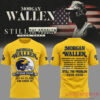 Morgan Wallen x Michigan Wolverines Still The Problem Tour 2026 Yellow T-Shirt, featuring a list of concert tour dates on back