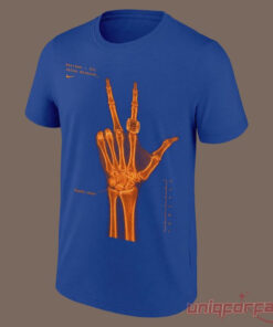 NYK Jalen Brunson Signatures Print X-Ray Blue Edition T-Shirt