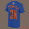 NYK Jalen Brunson Signatures Print Number 11 Blue Edition T-Shirt