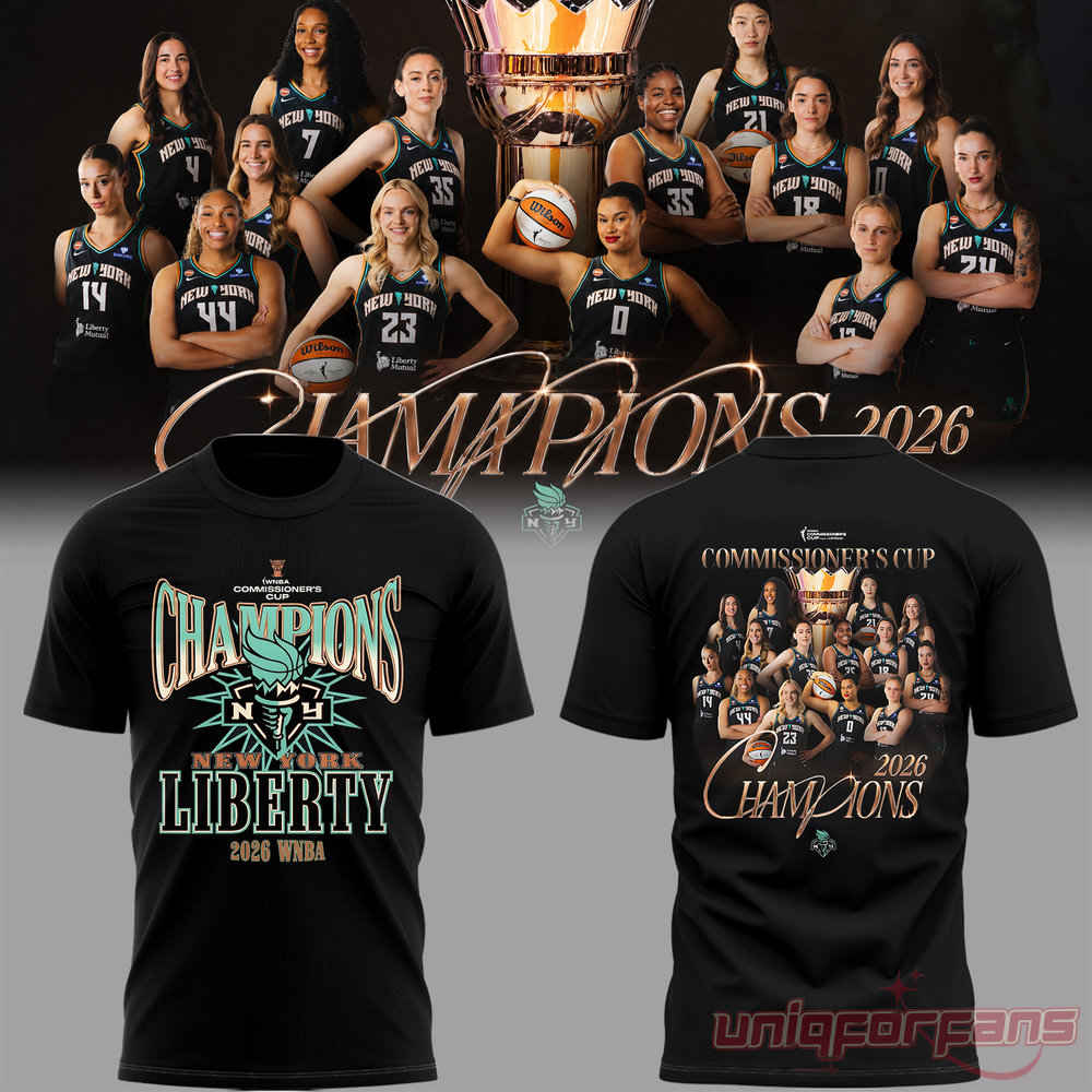 New York Liberty 2026 WNBA Commissioner’s Cup Champions Black Edition Tee New York Liberty 2026 WNBA Commissioner’s Cup Champions Black Edition Tee
