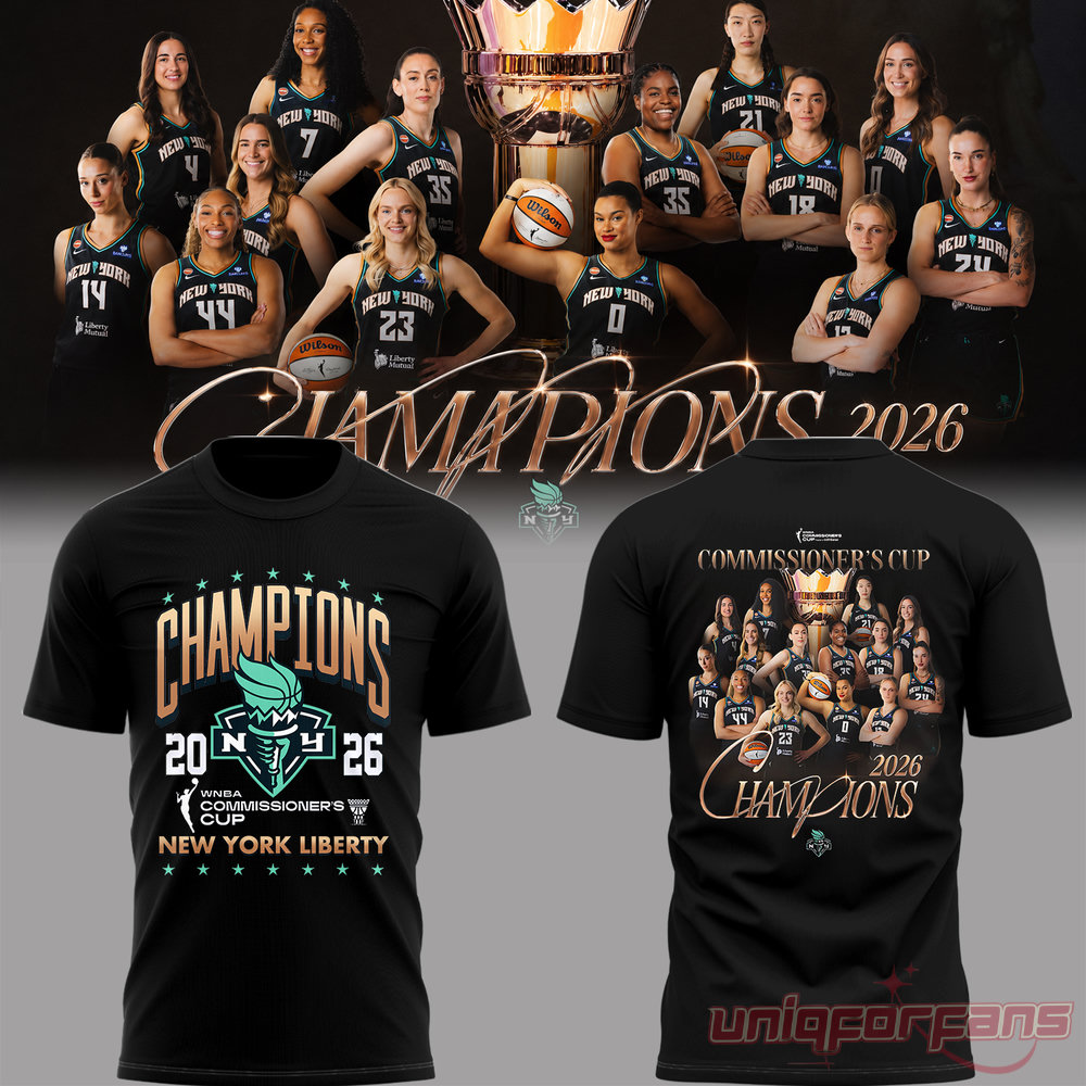 New York Liberty 2026 WNBA Commissioner’s Cup Champions Black Edition Tee New York Liberty 2026 WNBA Commissioner’s Cup Champions Black Edition Tee