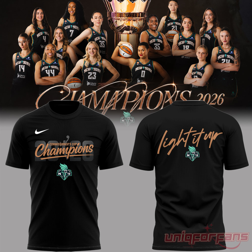 New York Liberty 2026 WNBA Commissioner’s Cup Champions Black Edition Tee New York Liberty 2026 WNBA Commissioner’s Cup Champions Black Edition Tee