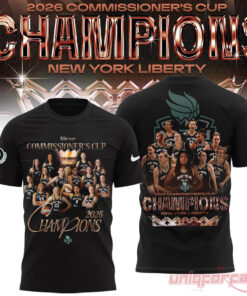 New York Liberty 2026 WNBA Commissioner’s Cup Champions T-Shirt Limited Edition