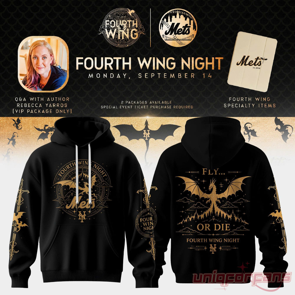 New York Mets Fourth Wing Night 2026 Black Edition Hoodie New York Mets Fourth Wing Night 2026 Black Edition Hoodie