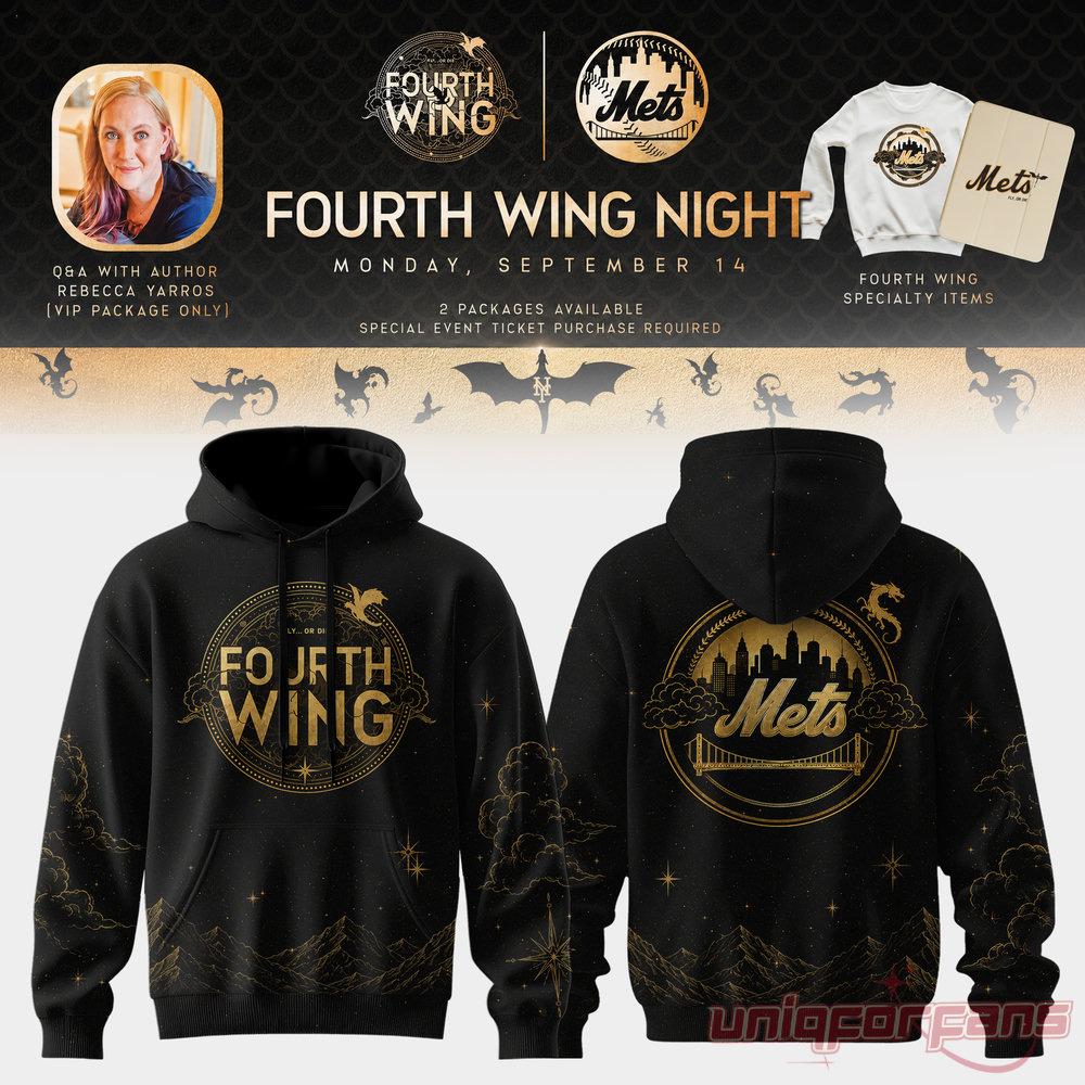 New York Mets Fourth Wing Night 2026 Black Edition Hoodie New York Mets Fourth Wing Night 2026 Black Edition Hoodie