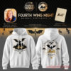 New York Mets Fourth Wing Night 2026 Edition Hoodie, white sweatshirt with a gold circular dragon logo on front and back
