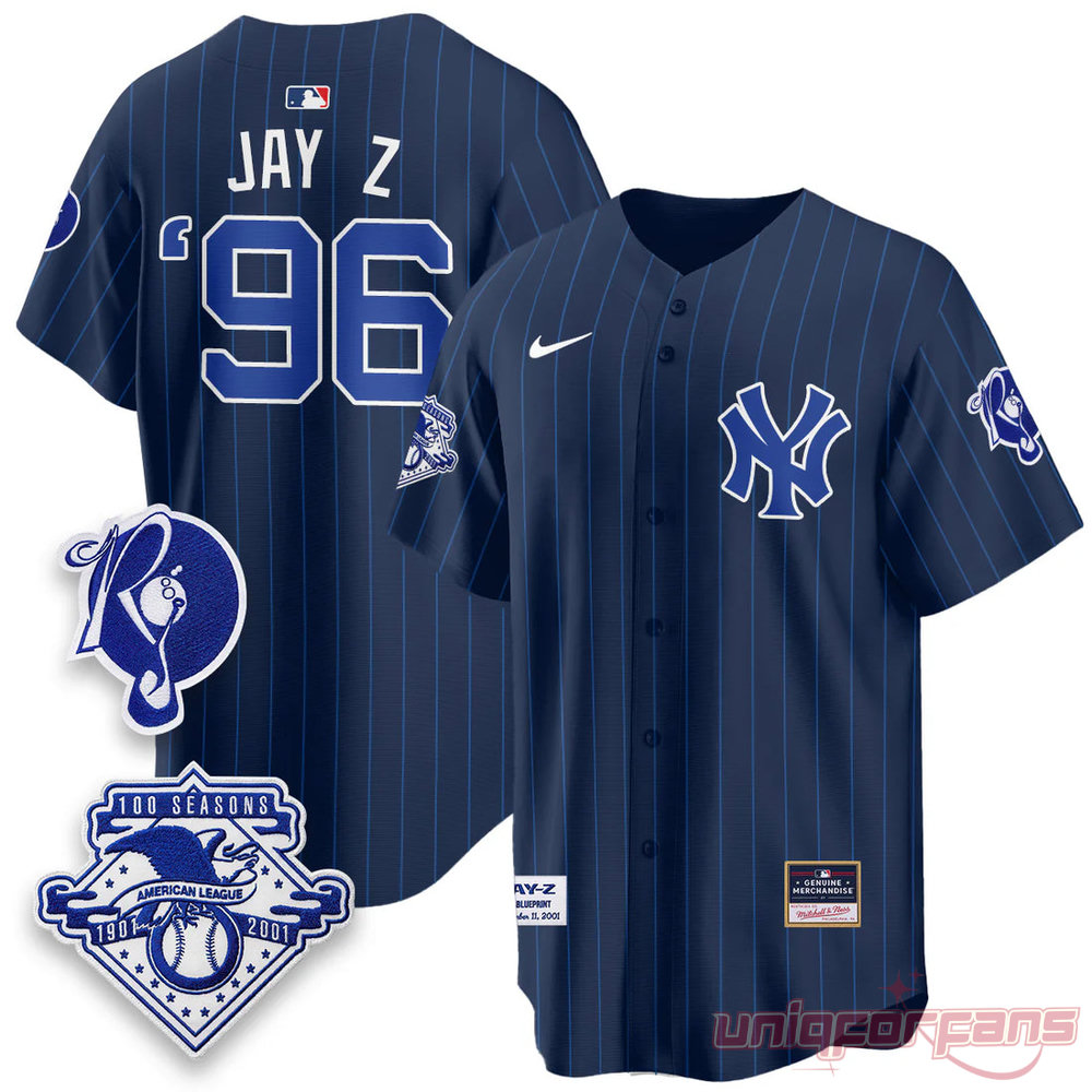 New York Yankees x Jay Z 2026 Edition Striped Baseball Jersey