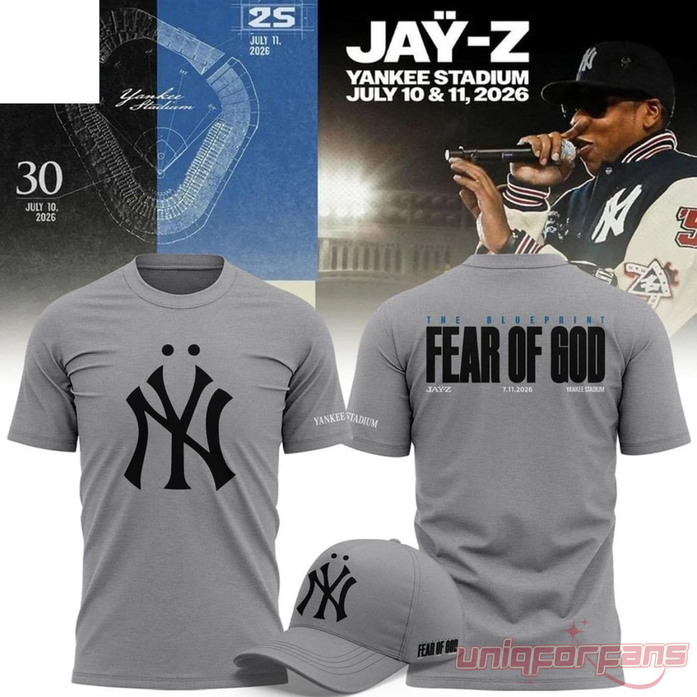 New York Yankees x Jay-z Fear Of God 2026 T-Shirt Limited Edition