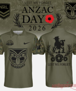 New Zealand Warriors Anzac Day 2026 Polo Shirt